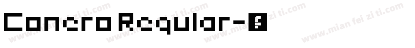 Conero Regular字体转换